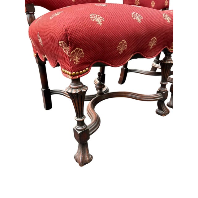 Pair of Vintage Baroque Style Accent Chairs For Sale - Image 9 of 9
