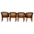1970s Set of 4 Bent Oak & Cane Tub Chairs on Casters W/ Royal Blue Cushions in the Manner of Ward Bennett For Sale - Image 12 of 18