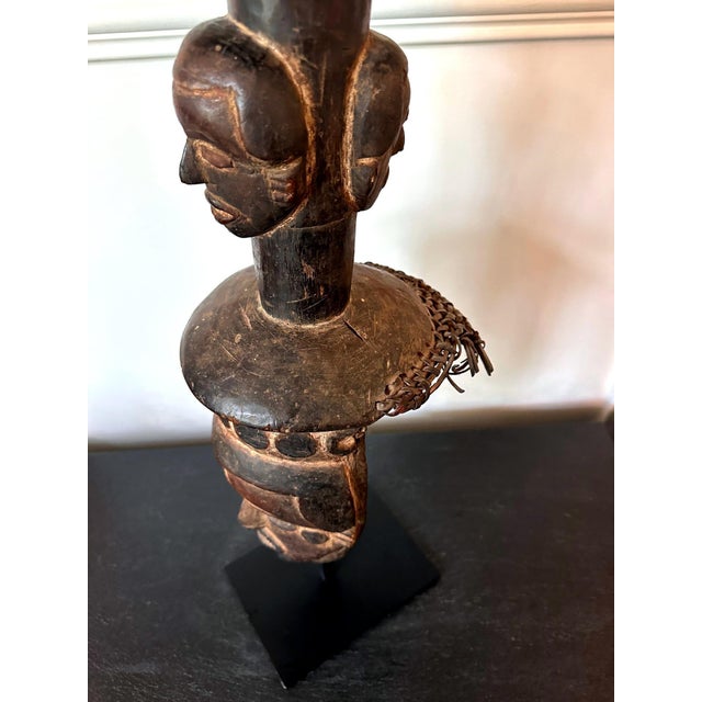 Tall African Ibibio Head Mask with Polychrome Nigeria Provenance For Sale - Image 11 of 15