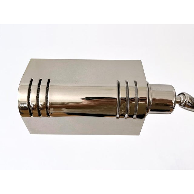Nickel-Plated Brass Adjustable Desk Light from Holtkötter, Germany, 1980s For Sale - Image 16 of 18