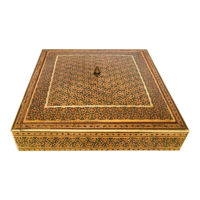 Moorish Micro Sadeli Mosaic Inlaid Jewelry Box For Sale
