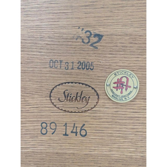Stickley Arts and Crafts Oak Library Table For Sale - Image 11 of 12