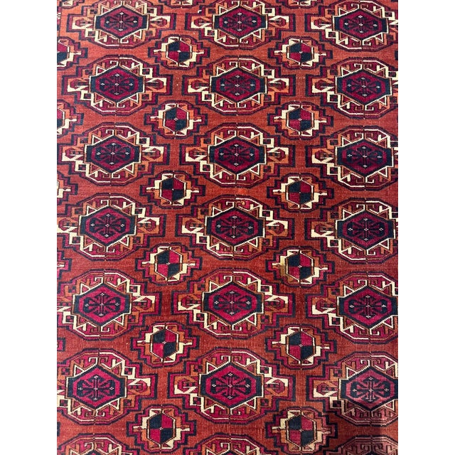 1900s Antique Afghan Rug For Sale - Image 4 of 5