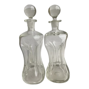 Mid Century Modern Holmegaard Kluk Decanter- a Pair