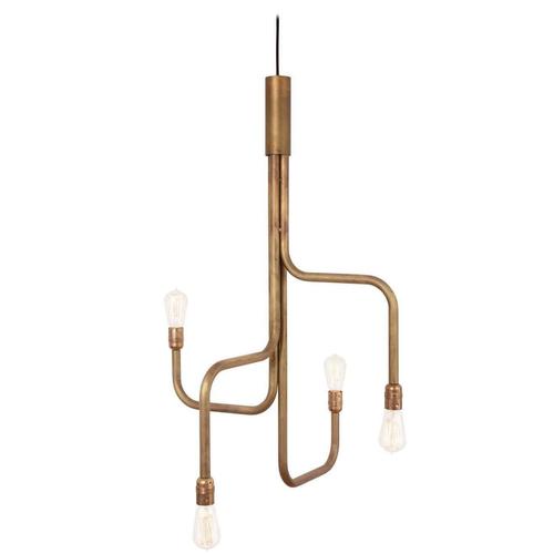 Metal Large Strapatz Brass Hanging Lamp by Sabina Grubbeson for Konsthantverk For Sale - Image 7 of 8