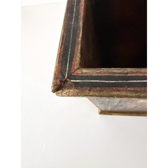 1950s Fornasetti Style Trompe l'Oeil Waste Basket / Planter For Sale - Image 15 of 16