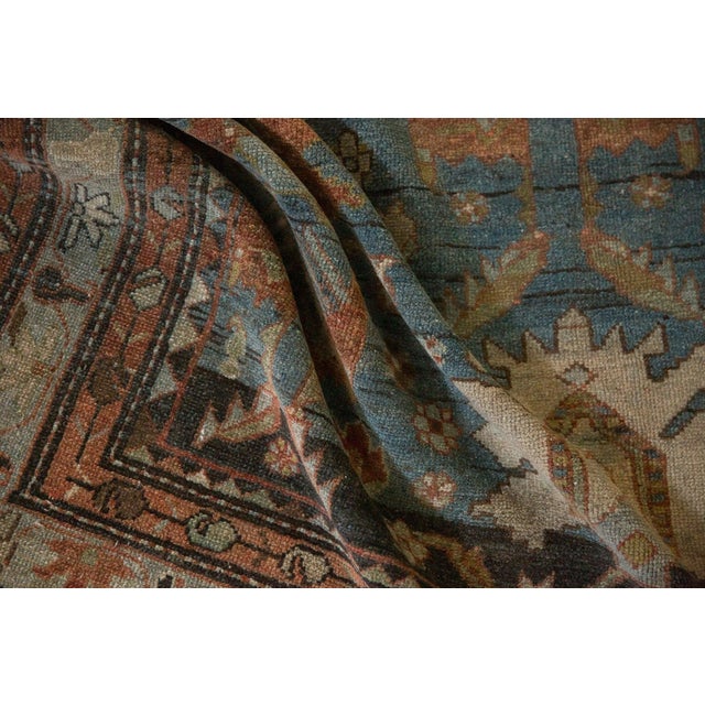 1920s 1920s Antique Persian Mehreban Palmette Wool Rug Runner For Sale - Image 5 of 16