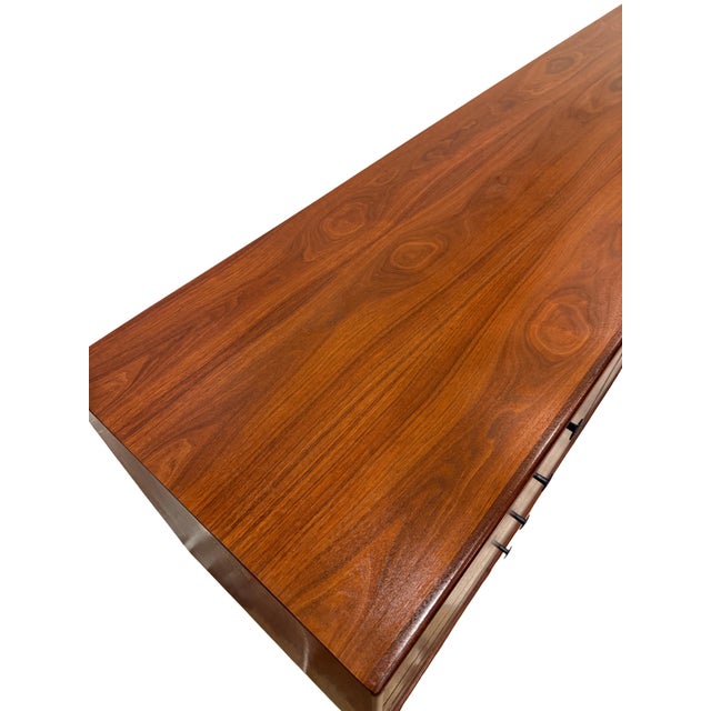 Brown 1960s Jack Cartwright for Founders Walnut Dresser For Sale - Image 8 of 15