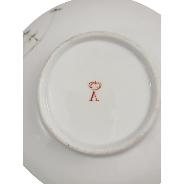 Antique Trembleuse Chocolate Cup and Saucer from Manufacture De La Reine, 1800, Set of 3 For Sale - Image 12 of 16