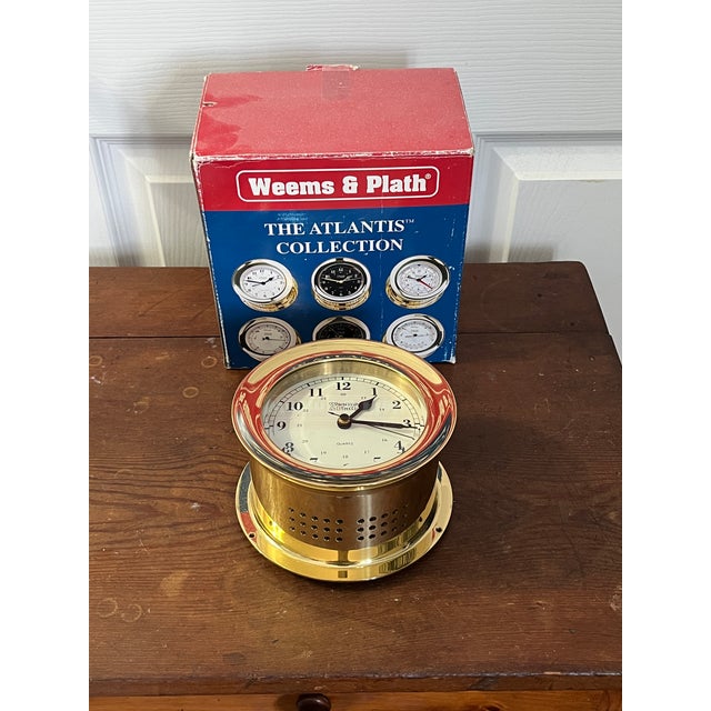 In mint condition in original box. This popular Atlantis Quartz Clock is a traditional nautical quartz clock. Its battery...