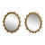 Pair Friedman Brothers Gold Frame Grapevine Mirrors For Sale