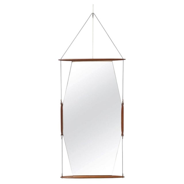 Mid-Century Modern Paraggi Hanging Mirror by Ico Parisi for MIM, Italy, 1958 For Sale - Image 6 of 6
