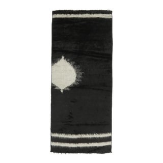 Vintage Turkish Hand-Knotted Wool Cotton Brown Kilim Runner Rug For Sale