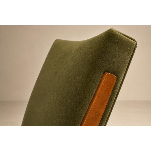 Brazilian Modern Armchair by José Zanine Caldas in Pau Marfim & Dedar Velvet, 1950s For Sale - Image 14 of 18