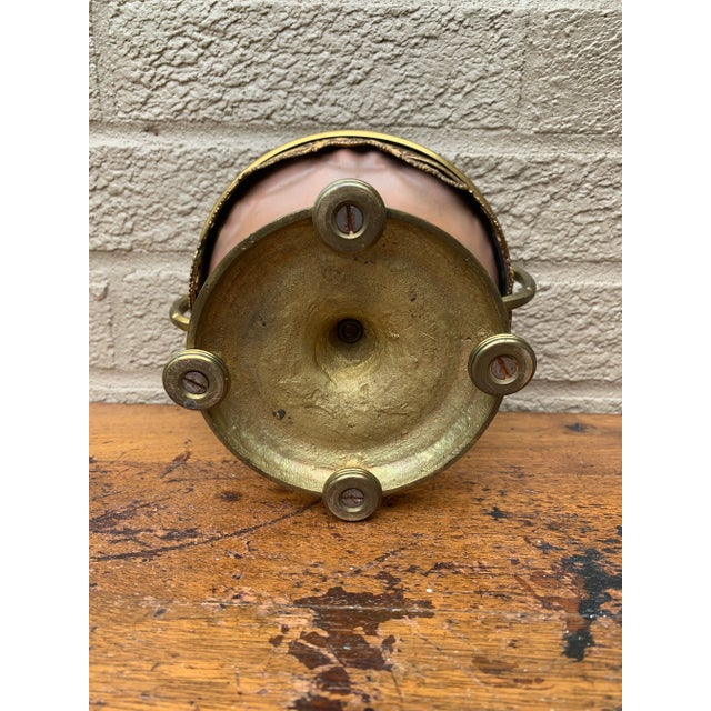 1940s Hollywood Regency Brass and Chrome Floral Ashtray For Sale - Image 12 of 12