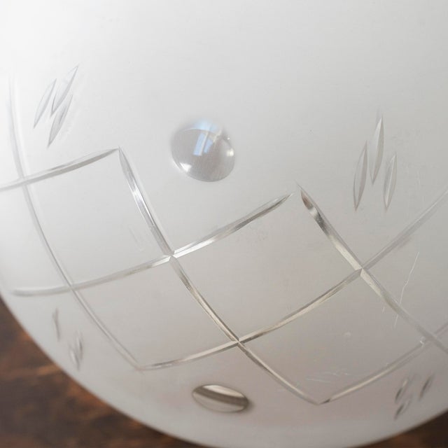 1980s Vintage Art Deco Murano Glass Table Lamp, Italy, 1980s For Sale - Image 5 of 13