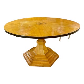 19th C. German Biedermeier Fruitwood Center Table For Sale