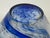 Large Vintage Conical Blue Glass Centerpiece Bowl, 1980s For Sale - Image 4 of 15