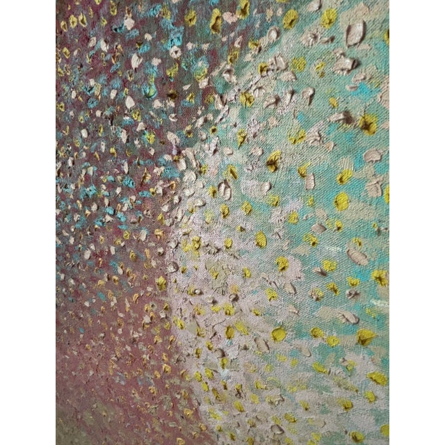 Wood Mid Century Oil on Canvas Ballerinas Abstract Impressionist For Sale - Image 7 of 7