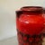 1970s 1970s Fat Lava Red and Black Ceramic German Vase For Sale - Image 5 of 11