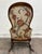 Antique Victorian Style Walnut Balloon Back Floral Upholstered Rocking Chair For Sale - Image 9 of 10