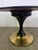 Round Table in Mahogany and Brass, 1950 For Sale - Image 4 of 6