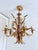 Gilt Tole Floral and Wheat Chandelier, 1960 For Sale - Image 13 of 18