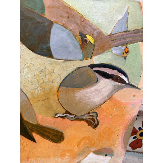 Paint “Little Birds” by LWren Walraven For Sale - Image 7 of 12