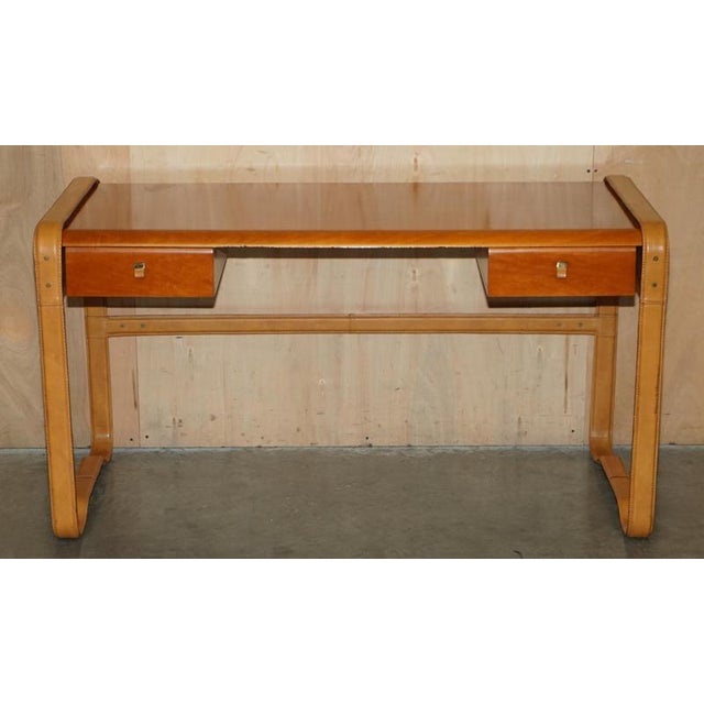 Italian Leather and Maple Writing Desk from Ralph Lauren For Sale - Image 3 of 18