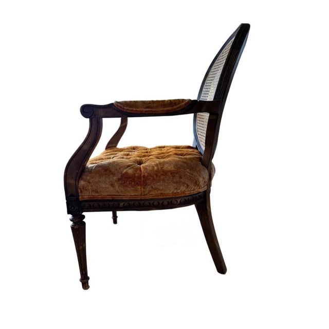 Late 19th Century Late 19th Century Louis XVI Style Bergere Chair For Sale - Image 5 of 9