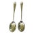 1990s Large Silver Plated Serving Spoons - a Pair For Sale