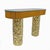 Mid-Century Wood and Brass Center Console, Italy, 1990s For Sale - Image 4 of 9