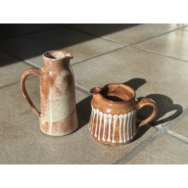 Studio Ceramic Pitchers by Helma Klett, Germany, 1980s, Set of 2 For Sale - Image 12 of 13
