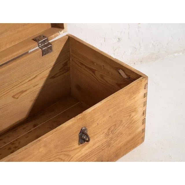 Small Antique Storage Chest, 1920s For Sale - Image 4 of 8