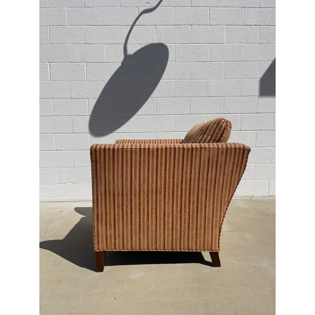 Vintage Stickley Brand Classic Upholstered Club Chair For Sale In Baltimore - Image 6 of 15
