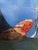 Spotlight On Summer by Deb Komitor | Oil on Cradle Board Koi fish among lily pads in water. For Sale - Image 4 of 5