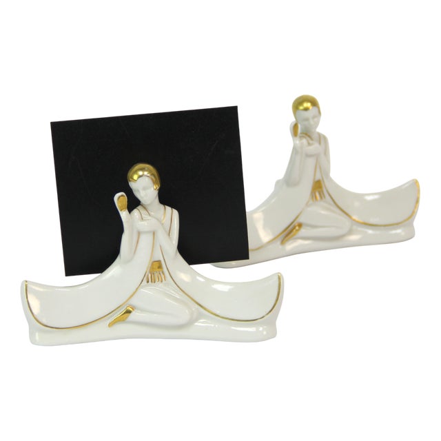 Art Deco Card Holder, 1920s, Set of 2 For Sale