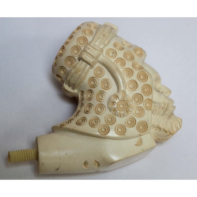 Carved Turkish Meerschaum Pipe, Moorish Style, Hand-Crafted, 1950 For Sale - Image 10 of 18