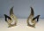 Flame Brass Andirons - A Pair For Sale - Image 4 of 13