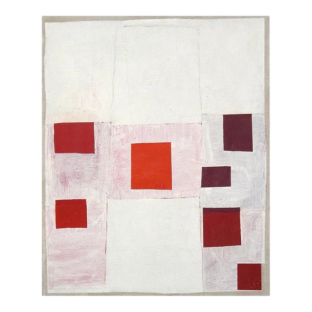 Contemporary Abstract Oil on Linen Painting "Then & Now" by Jean Feinberg For Sale