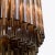 Mid-Century Modern Smoked Piccolo Amaro Drum Chandelier from Pure White Lines For Sale - Image 3 of 7