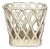 Vintage Woven Lattice Decorative Ceramic Basket Napkin Holder For Sale