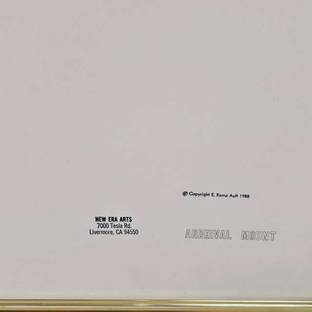 Still Life Turnip Vegetable Watercolor Painting Signed Earl Rema Ault For Sale - Image 10 of 10