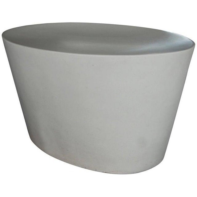 Stone 1990s Maya Lin for Knoll White Stone Stool Hold For Sale - Image 7 of 7