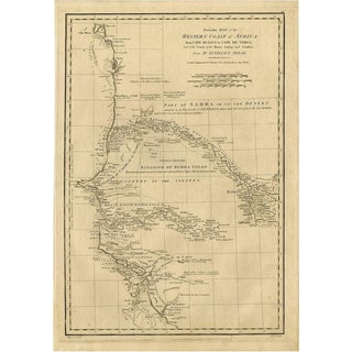Map of the West African Coast from the North of Mauretania to Guinee, 1788 For Sale