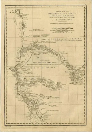 Map of the West African Coast from the North of Mauretania to Guinee, 1788