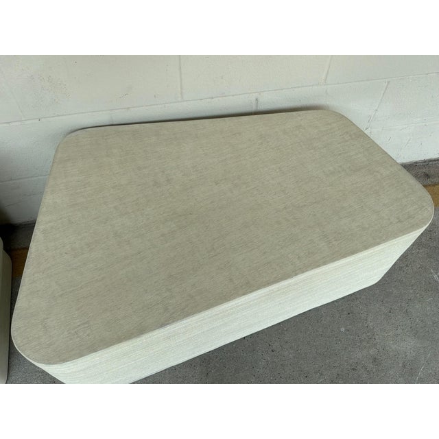 2020s Organic Modern Indoor/Outdoor Concrete and Sand Cocktail Tables Set of 2 For Sale - Image 5 of 6
