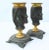 Egyptian Revival Bronze Candlesticks - a Pair For Sale In New York - Image 6 of 9