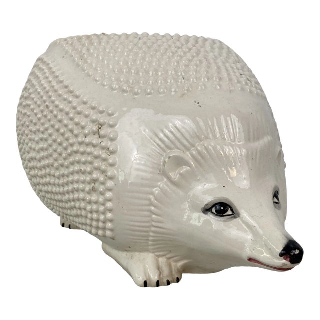 Italian Ceramic Hedgehog Planter For Sale