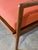 Terra Cotta In Style of Ib Kofod-Larsen for Selig Teak Sofa Newly Reupholstered Danish Mid-Century Modern 1960s For Sale - Image 8 of 13